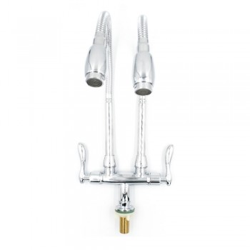 Leon Flex Neck Twin Arm Faucet (Pillar) L-992P