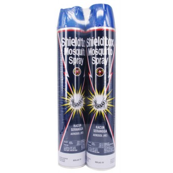 Shieldtox Mosquito Spray Aerosol Twin Pack (800ml x 2)