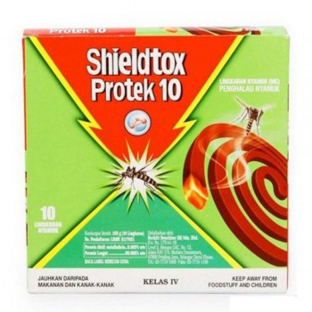 Shieldtox 10 Hours Protek Mosquito Coil 10 pieces