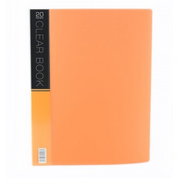 CBE Merry Colour Clear Book VK20 A4 ORANGE ( ITEM NO : B10 54 O )