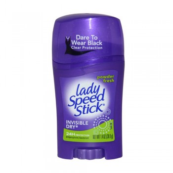 Lady Speed Stick Invisible Dry Antiperspirant & Deodorant, Powder Fresh 1.4 oz (39.6g)