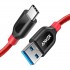 Anker PowerLine+ 3ft USB-C to USB-A 3.0 Cable Red (0.9m)