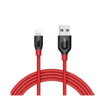 Anker PowerLine+ 6ft Lightning Cable Red (1.8m)