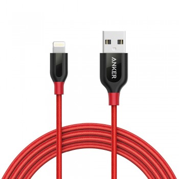 Anker PowerLine+ 3ft Lightning Connector Cable Red (0.9M)