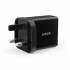 Anker B2021 24W 2-Port USB Charger UK Black & 3ft micro USB Cable Black (848061038699)
