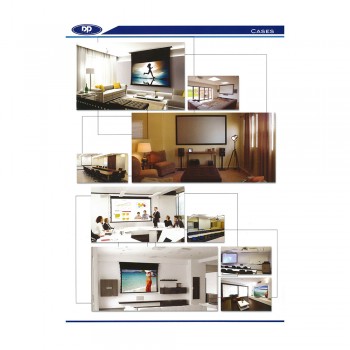 DP Screen Motorised Projector Screen Electric Projection Screen - Matte White Surface - DP-ELC-06 - Screen Ratio 6' x 6' - Screen Size 1800 x 1800mm