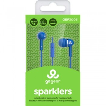 GO GEAR In-Ear Headphones Sparklers - White