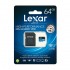 Lexar microSDXC 633X 64GB with SD Adapter U3 (up to 95MB/s read, Write 45MB/s)
