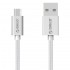 Orico EDC-10 1m Strong Nylon Braided Micro USB Fast Charging Data Cable - Silver
