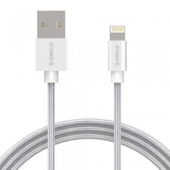 Orico LTF 1M Lightning Charge & Data Cable with Nylon Braided - Silver