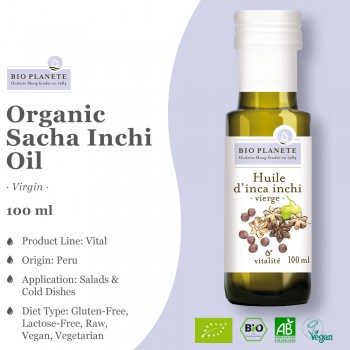 BIO PLANETE Organic Virgin Sacha Inchi Oil (100ml) 