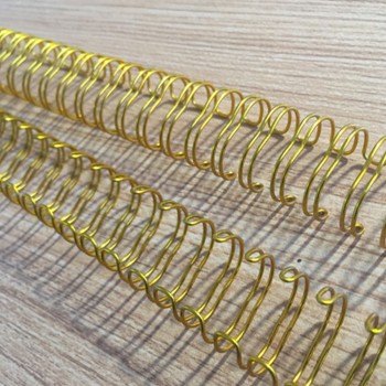 M-Bind Double Wire Bind 3:1 A4 - 1/2"(12.7mm) X 34 Loops, 100pcs/box, Gold