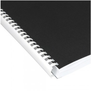 M-Bind Plastic Binding Comb - 22mm x 21 Ring, 50pcs/box, White