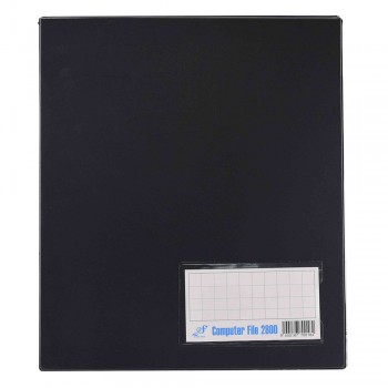 PVC COMPUTER FILE A4 - Black (Item No : C01 21 BK)