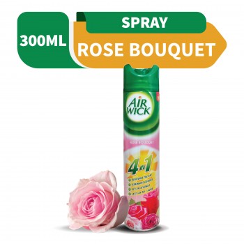 Air Wick Freshener Aerosol 4 in 1 Rose Bouquet 300ml
