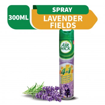 Air Wick Freshener Aerosol 4 In 1 Lavender Fields 300ml