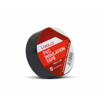 Apollo Electrical PVC Insulation Wire Tape Black - 18mm x 7yards
