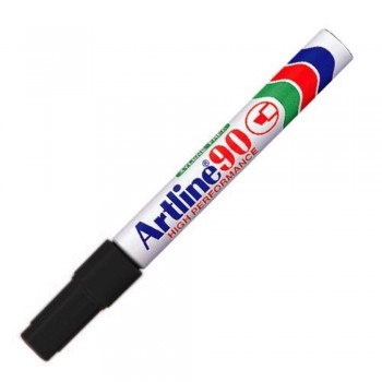 Artline 90 Permanent Marker - EK-90 Refillable 2-5mm Black