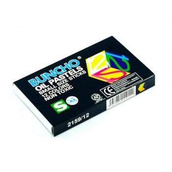 BUNCHO Oil Pastels Small Size Sticks - 12 colors  