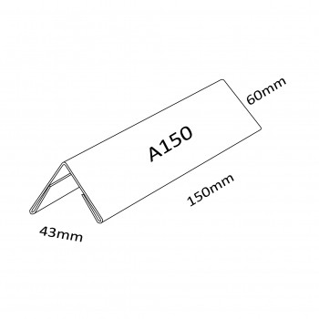 Acrylic A150 Card Stand - 150mm (W) x 55mm (H)
