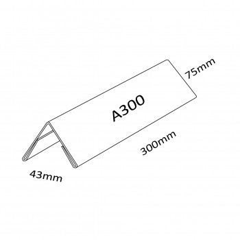 Acrylic A300 Card Stand - 300mm (W) x 70mm (H)