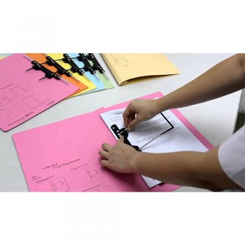 Manila Flat File U-Pin Spring Hook - No.350 Orange  A1R1B107