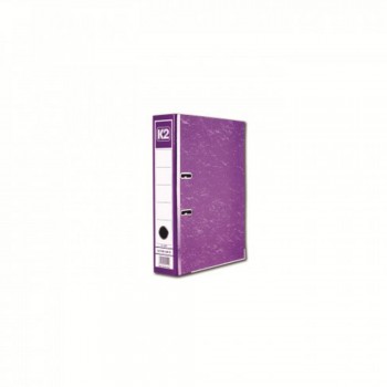 K2 8997 Fancy Hard Cover Arch File (Fancy Purple) - 3", 1 pcs
