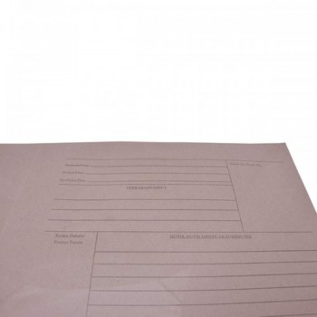 Brown Minutes File - 100pcs