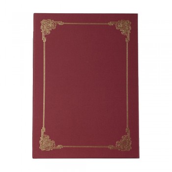 Hard Cover Certificate Holder - Maroon