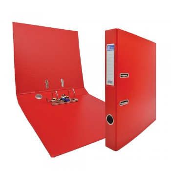 EMI PVC 50mm Lever Arch File F4 - Red