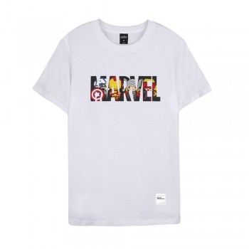 Marvel Kawaii Series Marvel Tee - White, Size XS