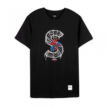 Spider-Man Series Spider-Man S Tee (Black, Size XL)