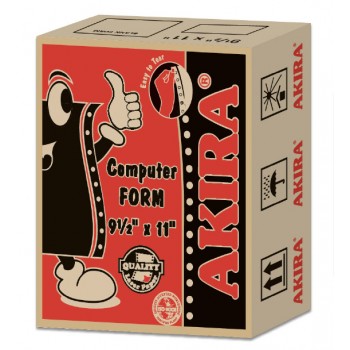 Akira Red 1Ply 60Gsm 9.5" X 11" (2000Fans)